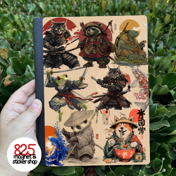 Warrior Animals Notebook Sticker | Samari Warriors