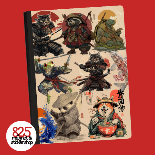 Warrior Animals Notebook Sticker | Samari Warriors