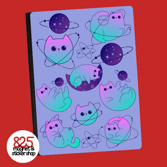 Cosmic Cat Holographic Notebook Sticker