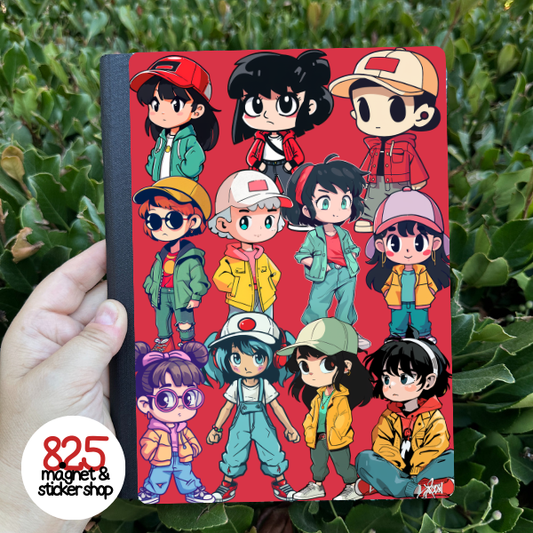 Anime Kids, Anime Vibes Notebook Sticker