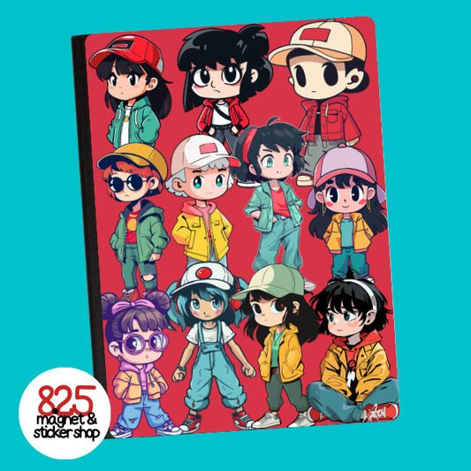 Anime Kids, Anime Vibes Notebook Sticker