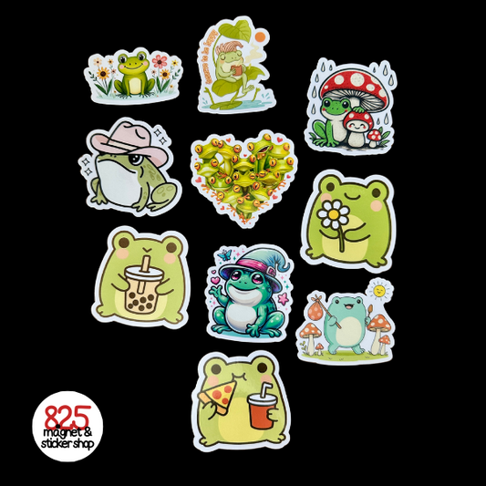 Cottagecore Frog Stickers