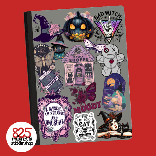 Witch Vibes Sticker for Notebooks