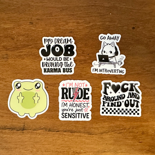 Sarcastic Mini Sticker Bundle