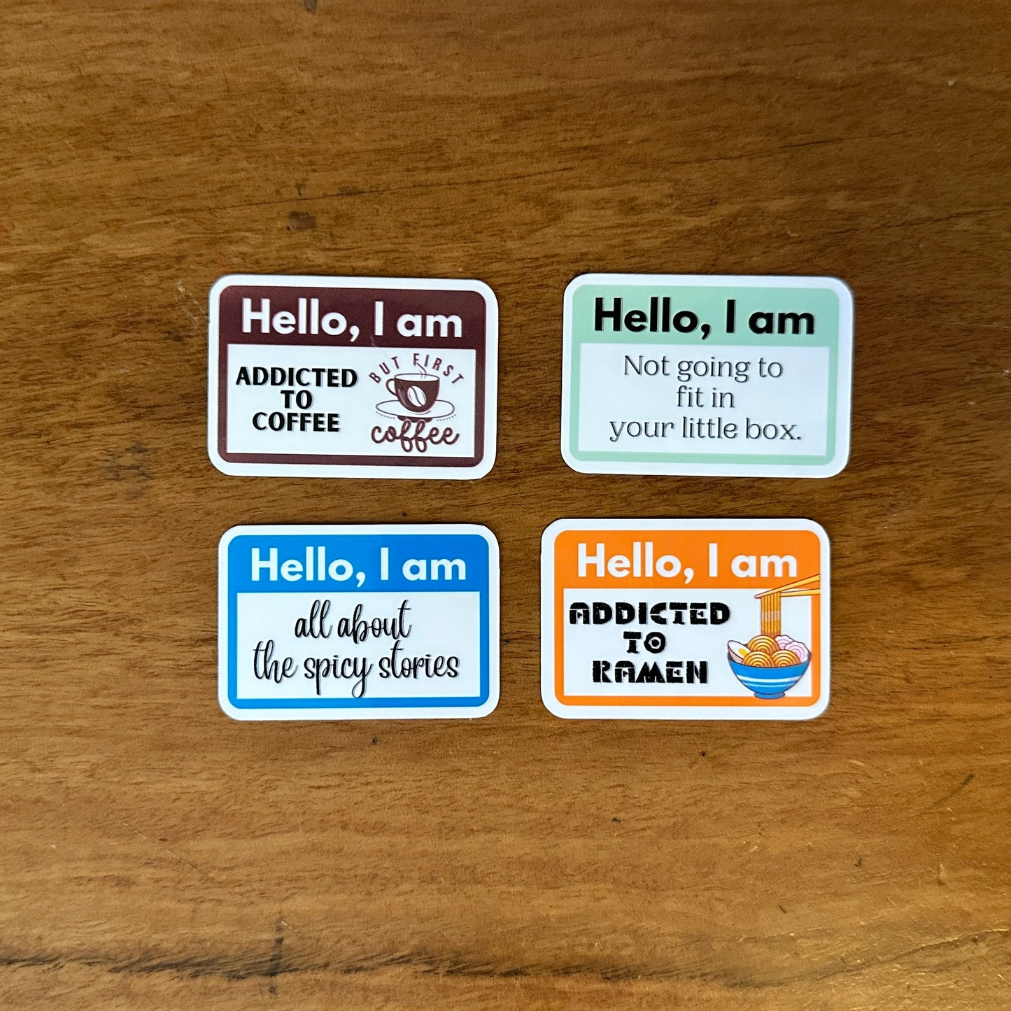 "Hello, I Am" Nametag Mini Sticker Bundle