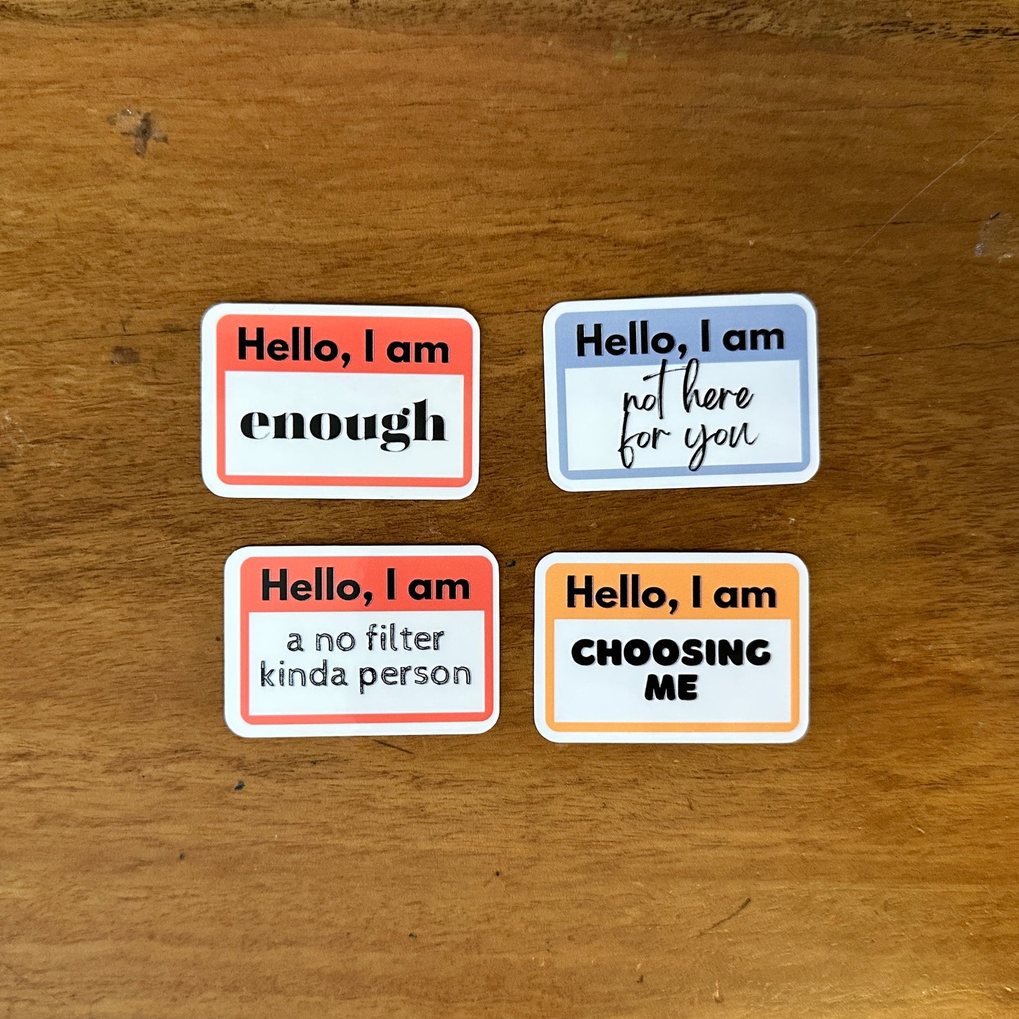 "Hello, I Am" Nametag Mini Sticker Bundle